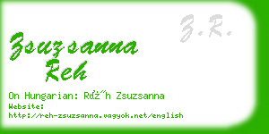 zsuzsanna reh business card